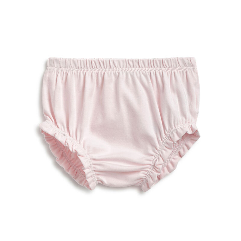 Girls Light Pink Short Sleeve Dress with Panties image number 2